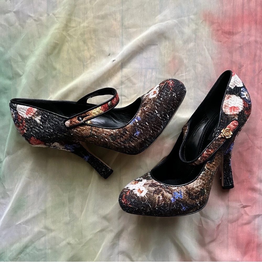 Floral Patterned Women's Heels
